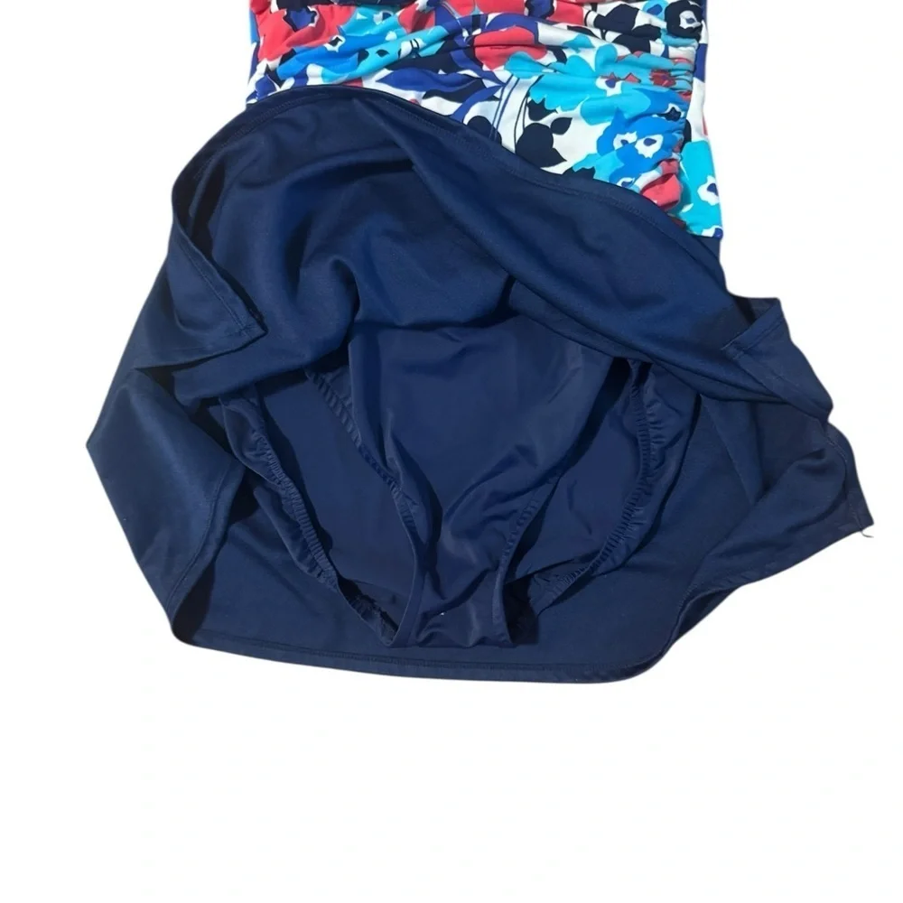 Catalina Swimsuit Women’s Small Floral Skirt Dress Halter Suddenly Slim Beach